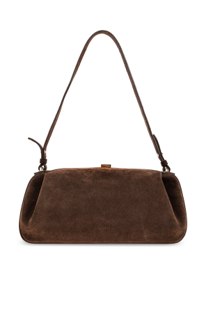 【関税&送料込】Etro Suede Shoulder Bag ETRO Leather-trimmed suede shoulder bag | NET-A-PORTER